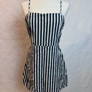 CottonOn Striped Navy and White Dress
